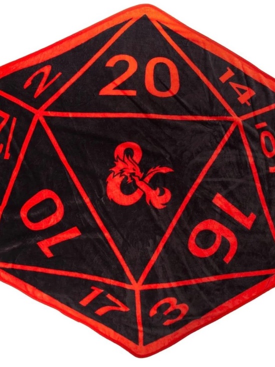 BioWorld Other - Dungeons & Dragons D20 Dice Throw Blanket NWT Red Black Plush Gamer Cozy DnD